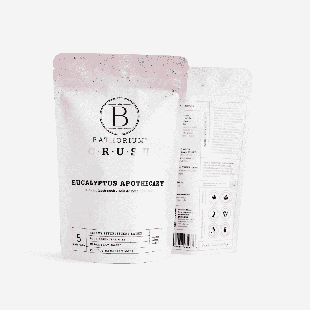 Bathorium Crush eucalyptus apothecary post-workout bath soak natural muscle relief self-care wellness Bota France UK
