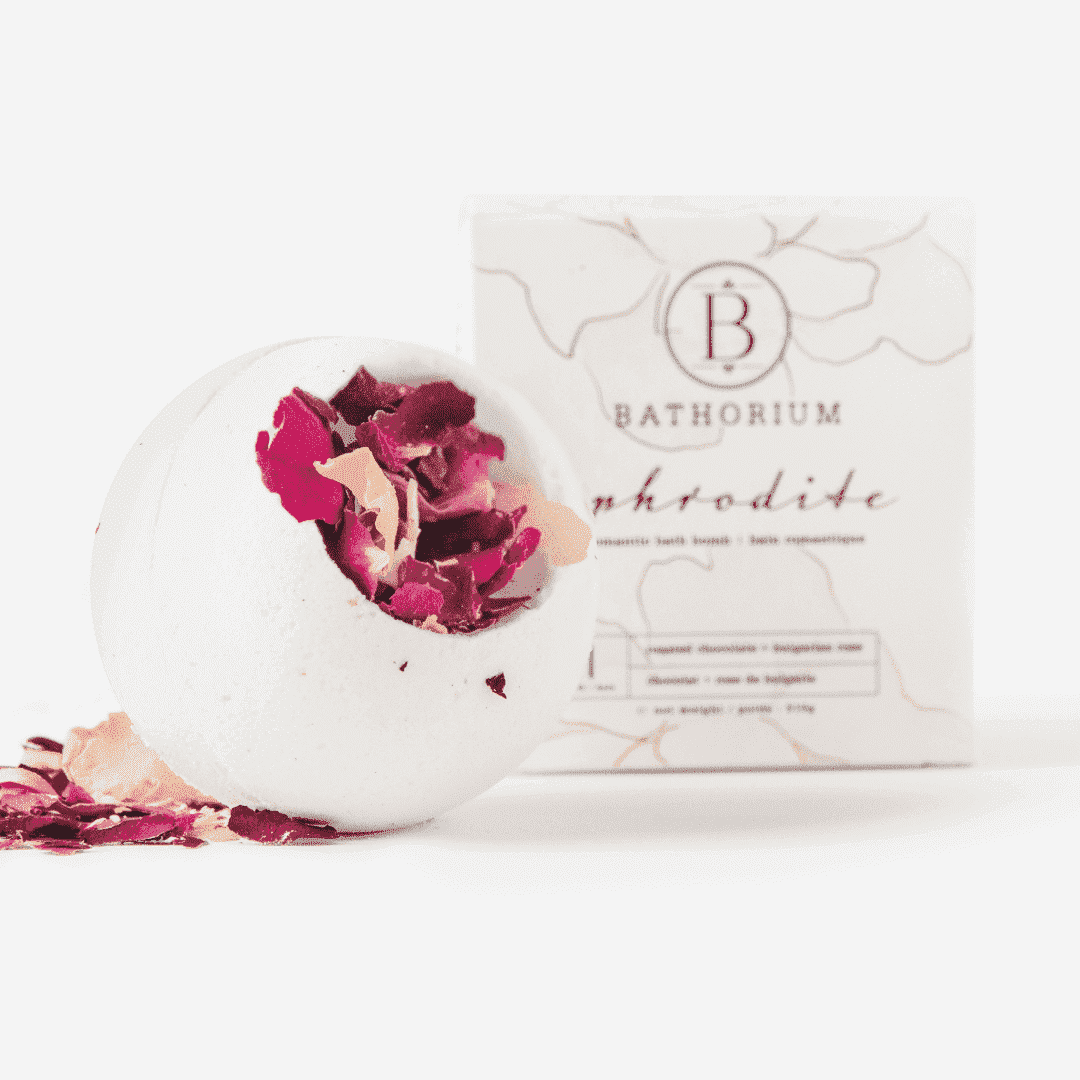 Bathorium luxury bath bomb premium self-care natural spa experience Aphrodite natural beauty opulent indulgent Botā France UK