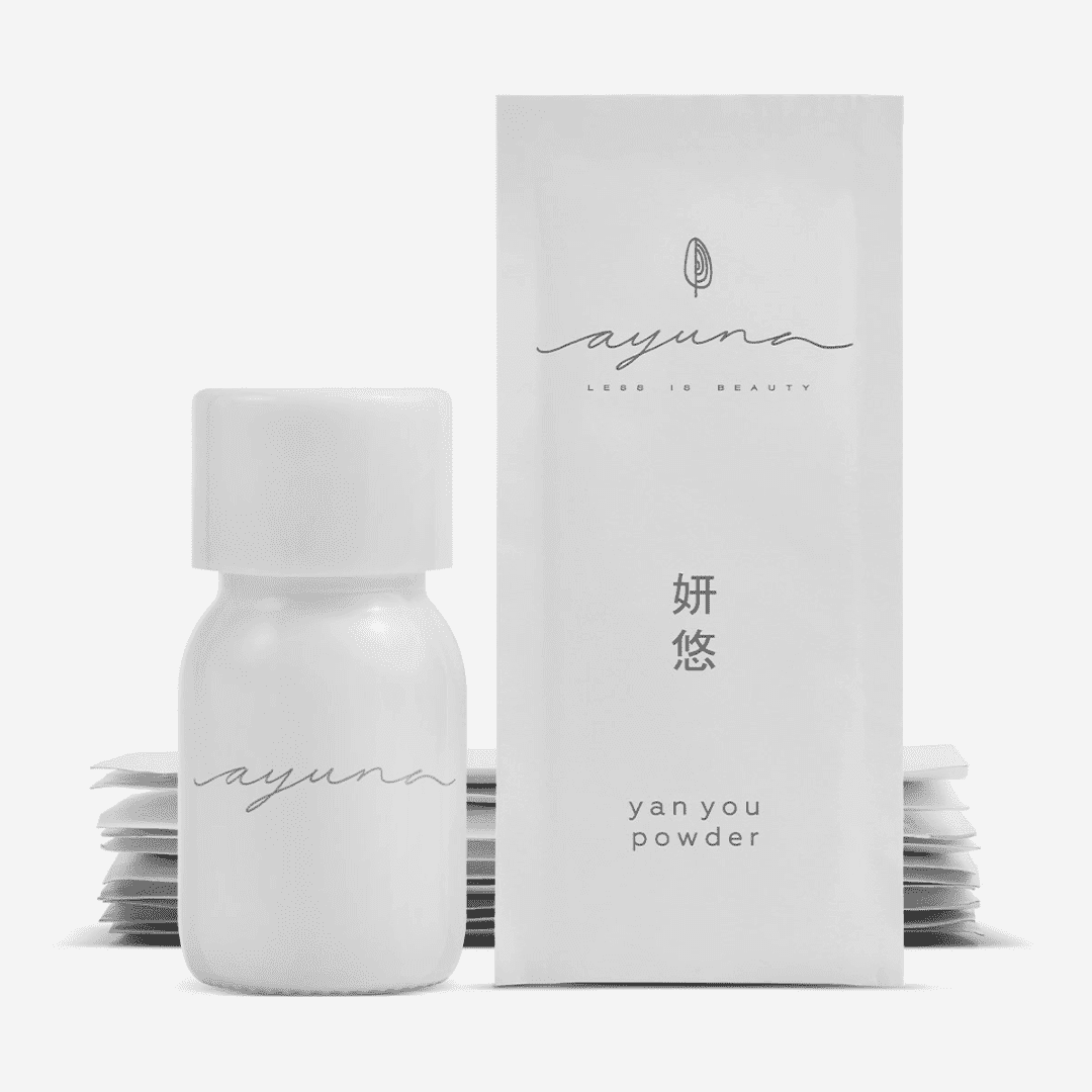 Ayuna probiotic skincare powder skin barrier treatment clean beauty innovation evening radiance treatment Bota UK France