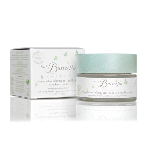 Little Butterfly Wrapped In Love Calming Anti-Pollution Baby Face Cream Children | Botā natural skincare.