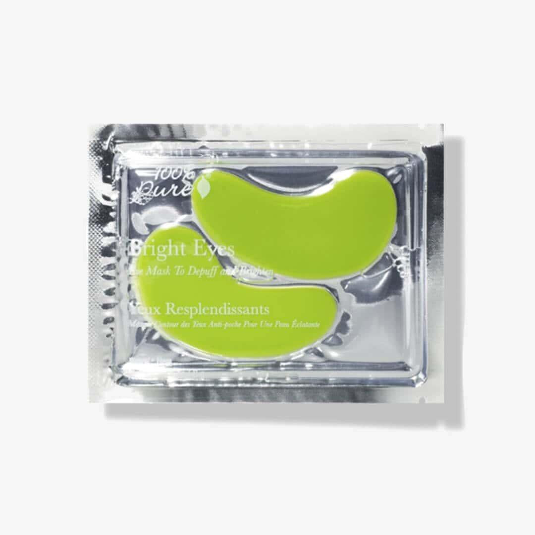 100 Pure bright eyes mask under-eye treatment caffeine clean beauty eye care hydrating organic aloe puffiness Botā france UK