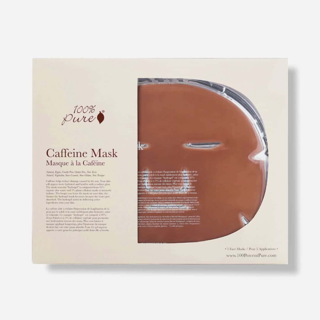 100 Pure caffeine mask anti-inflammatory face mask clean beauty hydrating caffeine calms redness dry skin Botā france UK