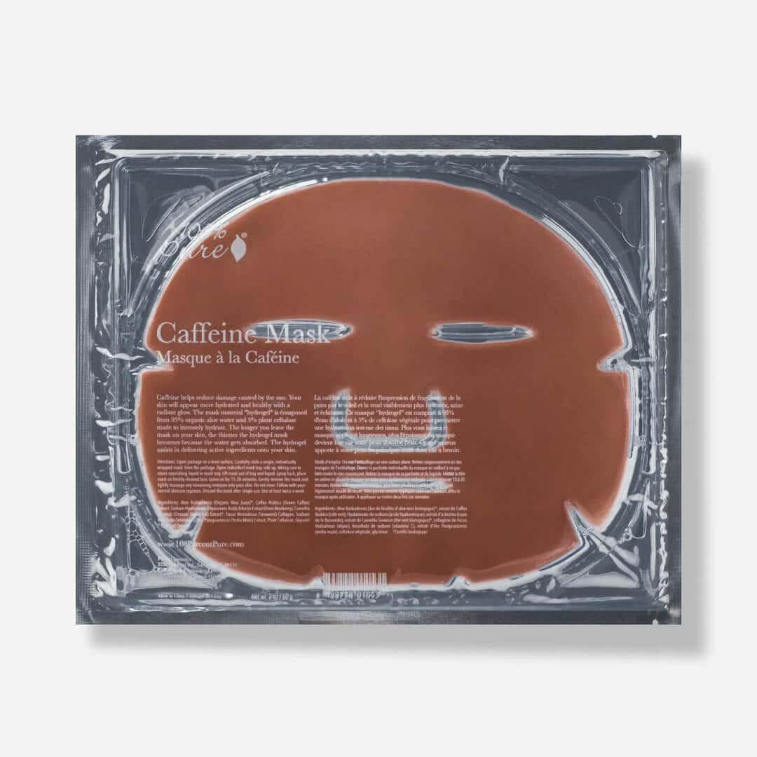 100 Pure caffeine mask anti-inflammatory face mask clean beauty hydrating caffeine calms redness dry skin Botā france UK