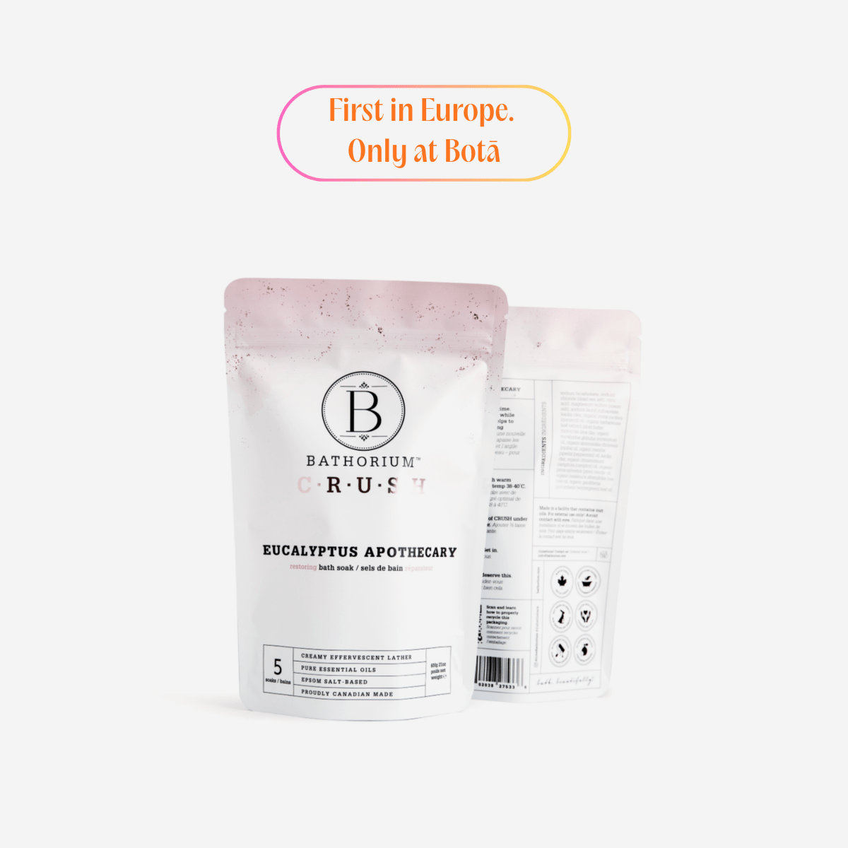 Bathorium Crush Eucalyptus Apothecary Bath Soak Bath & Body | Botā natural skincare.