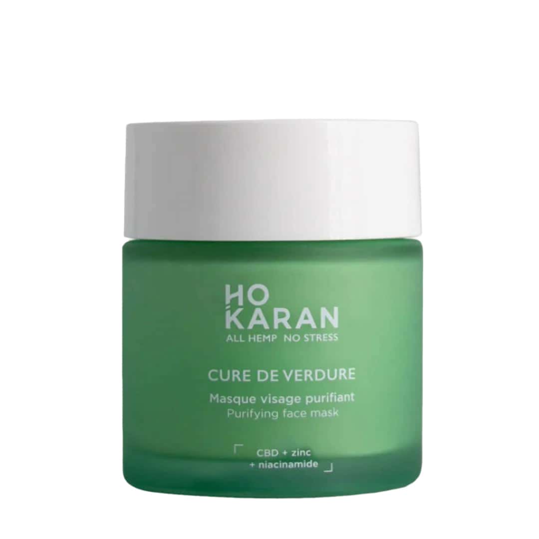 Hokaran CBD face mask purifying hemp mask natural acne treatment adult acne stressed skin hormonal breakouts Botā France UK