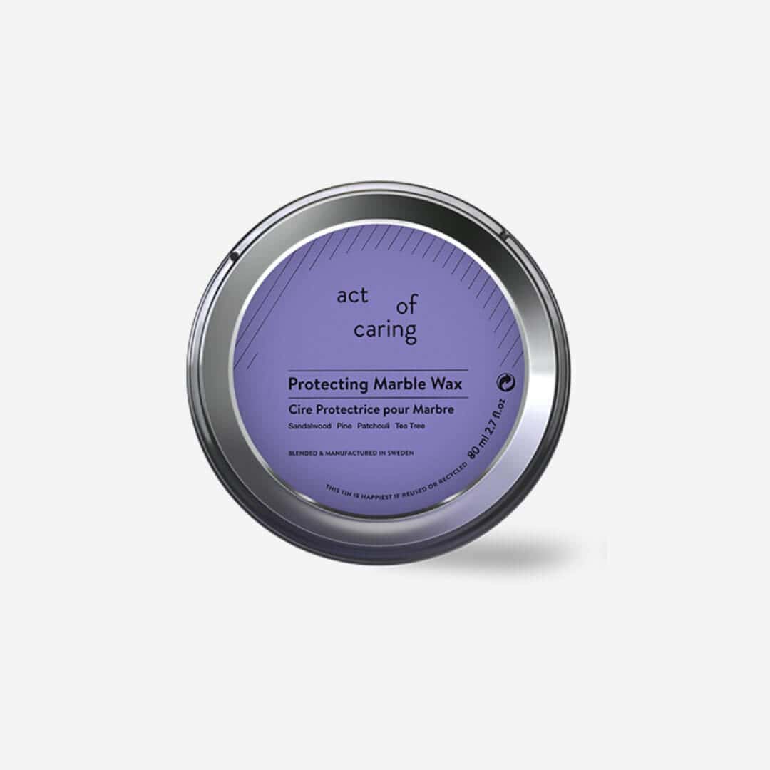 Act of Caring natural marble wax eco-friendly stone care non-toxic protection fine stone marble preservation bota france uk