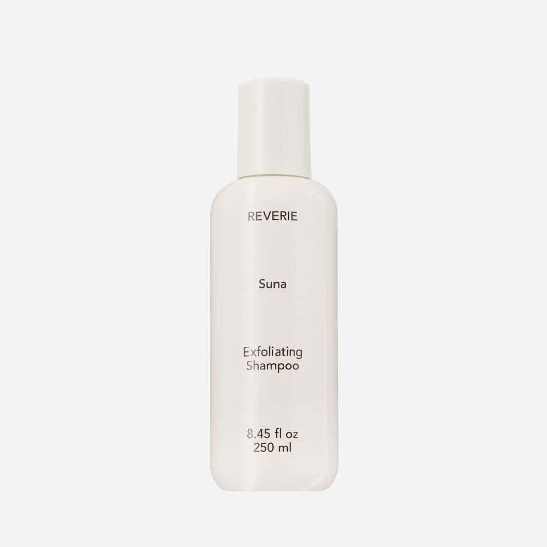 Reverie Suna Deep Exfoliating Shampoo — volcanic ash and charcoal scalp treatment bottle | Botā