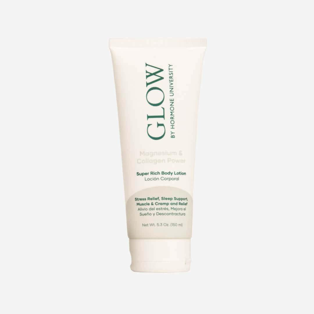 Glow Botanica magnesium lotion sleep support natural muscle relief women wellness restless legs stress relief Botā France UK