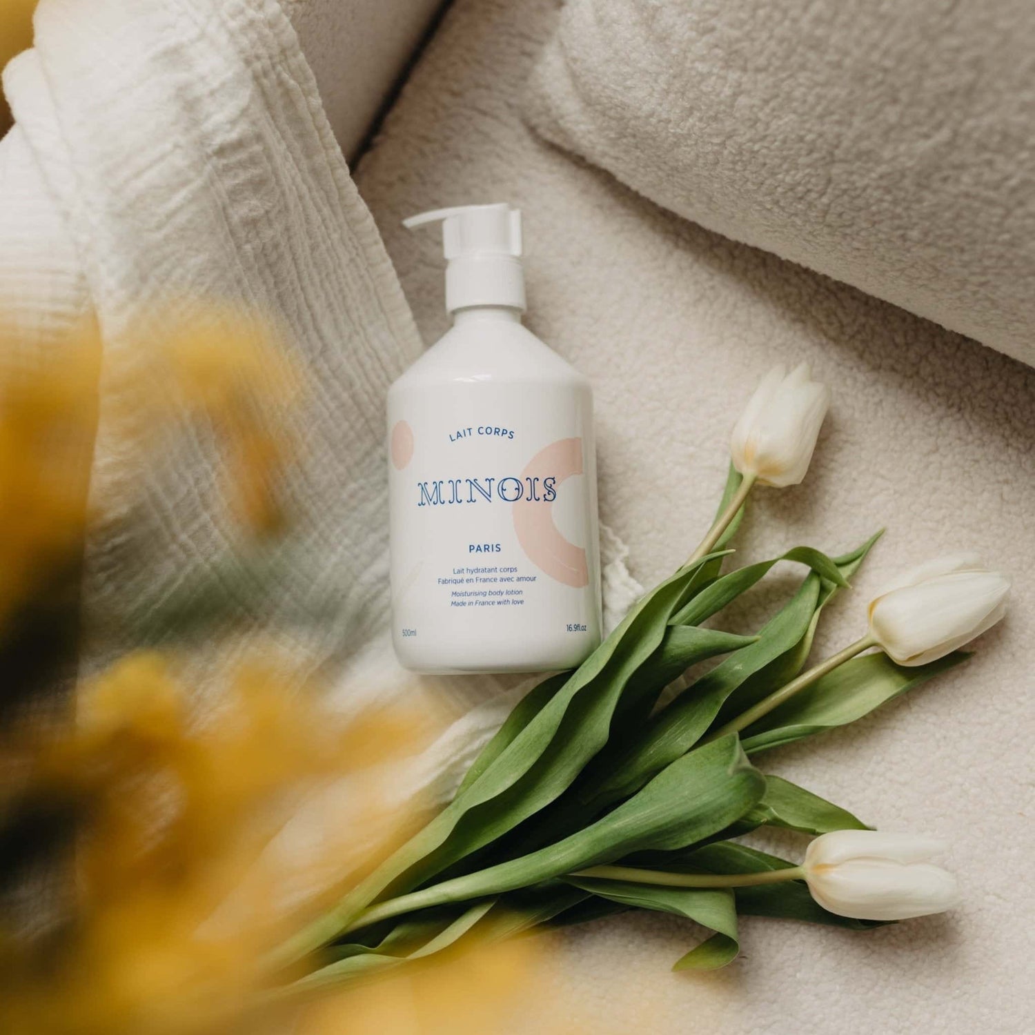 Minois organic body lotion family moisturizer orange blossom shea butter aloe vera luxury baby body care Botā France UK