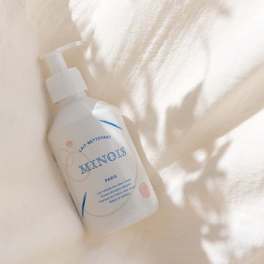 Minois Paris Creamy Cleansing Lotion for sensitive skin, natural baby care product that is gentle and baby safe Botā