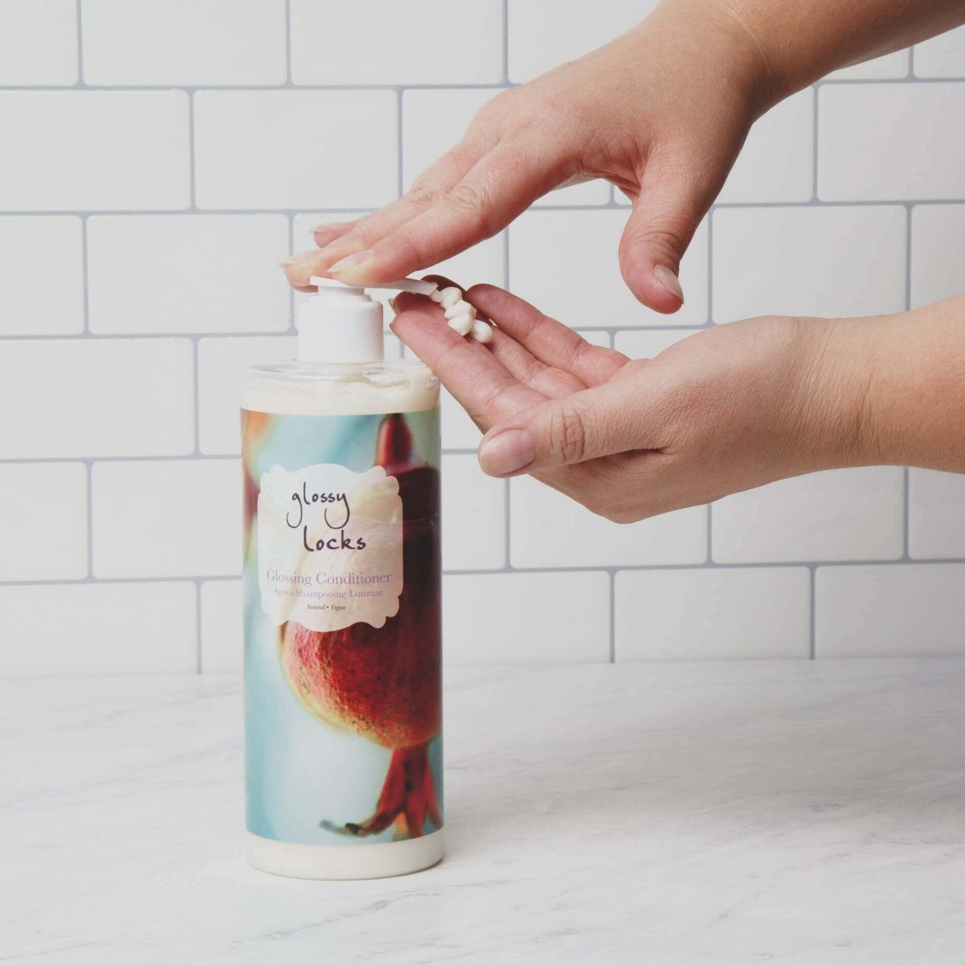 100 Pure Glossy Locks natural hair conditioner hydrating hair treatment clean beauty hair shine biotin Botā uk france