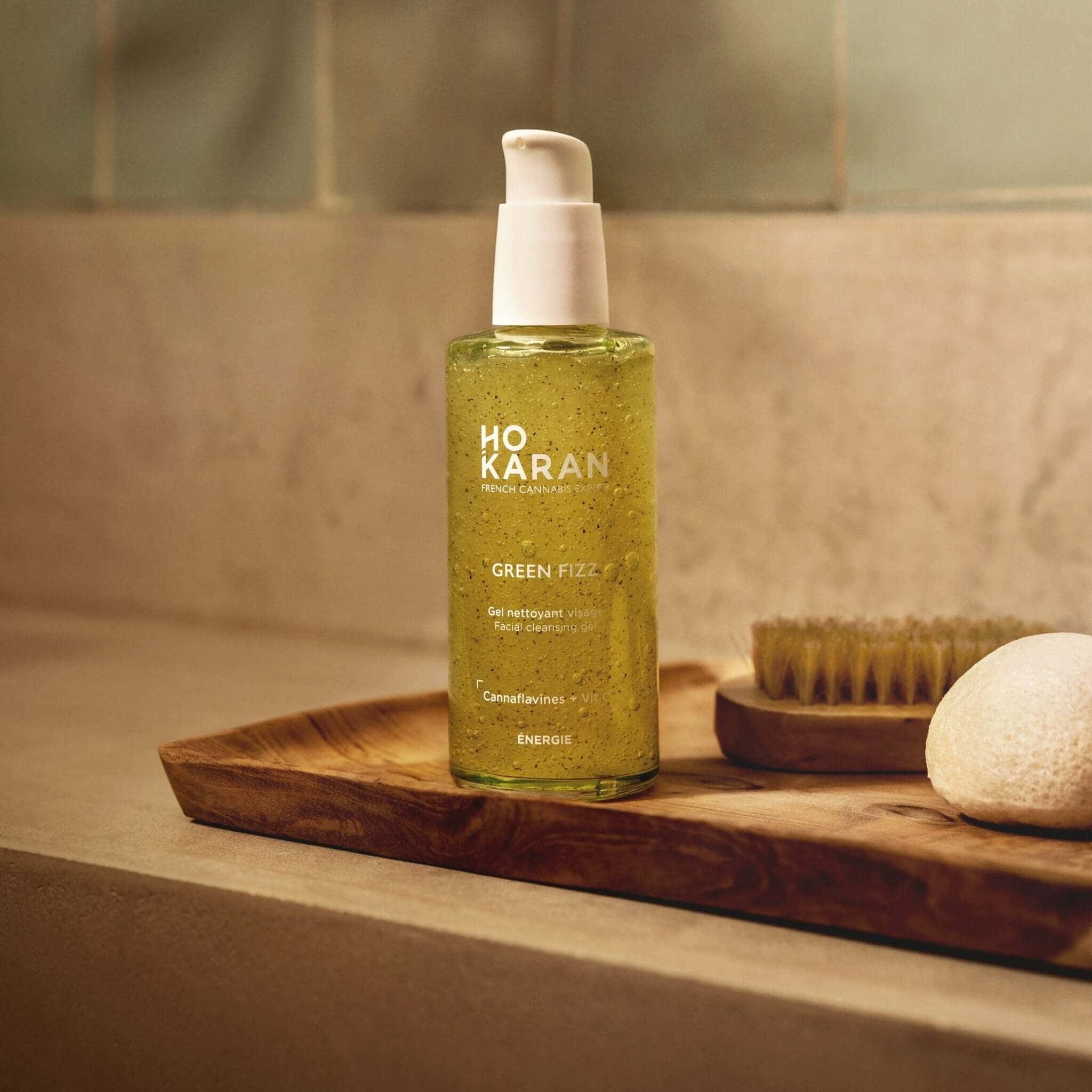 Hokaran hemp face cleanser vitamin C CBD cleanser natural energy skincare zesty menthol freshness clean beauty Botā France UK