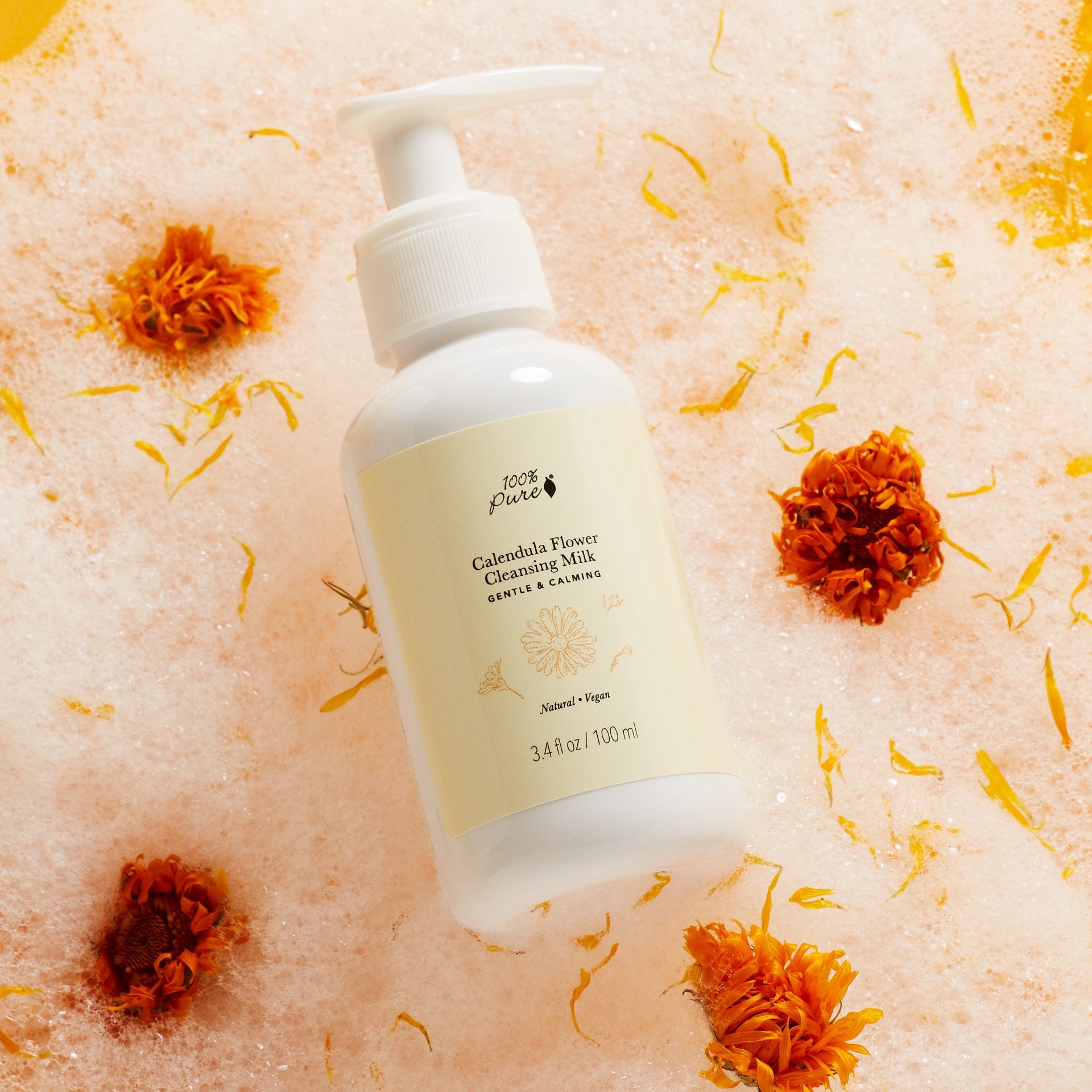 100 Pure Calendula Flower Cleansing Milk Face | Botā natural skincare.