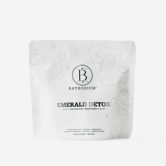 Bathorium Emerald Detox Mineral Bath Soak — French green clay detoxifying bath soak | Botā