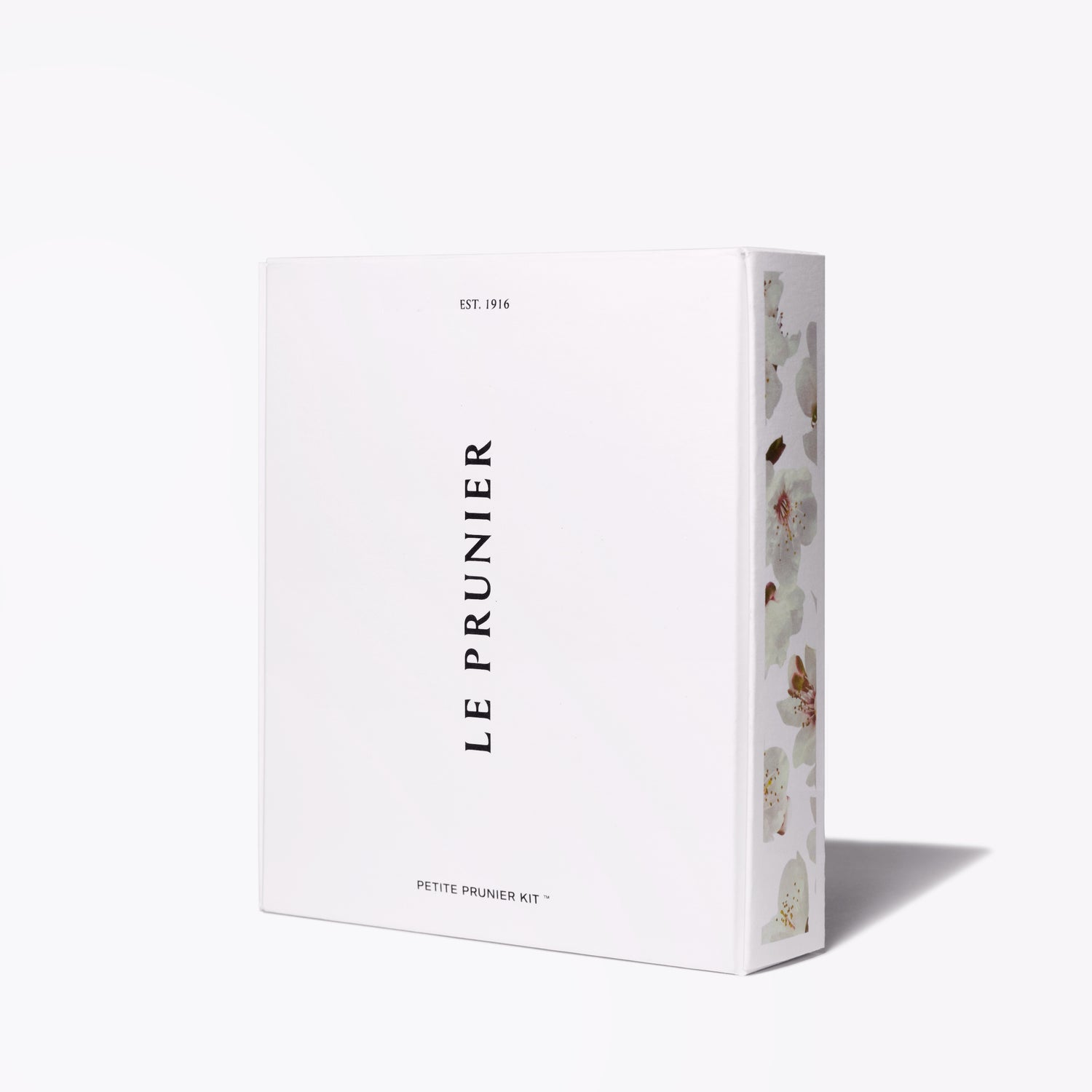 Le Prunier Petite Prunier Kit white gift box with plum blossom detail | Botā
