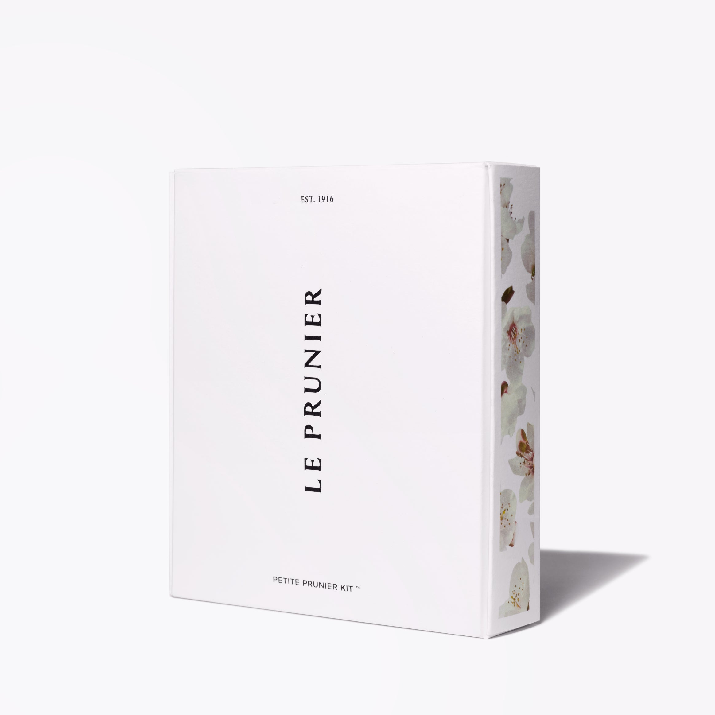 Le Prunier Petite Prunier Kit white gift box with plum blossom detail | Botā