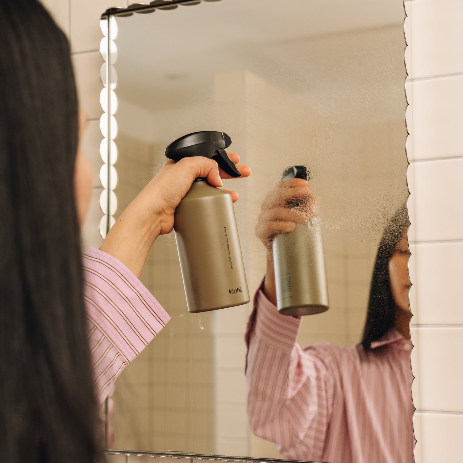 Ever Bottle Spray - Reusable Aluminium Bottle (clay)