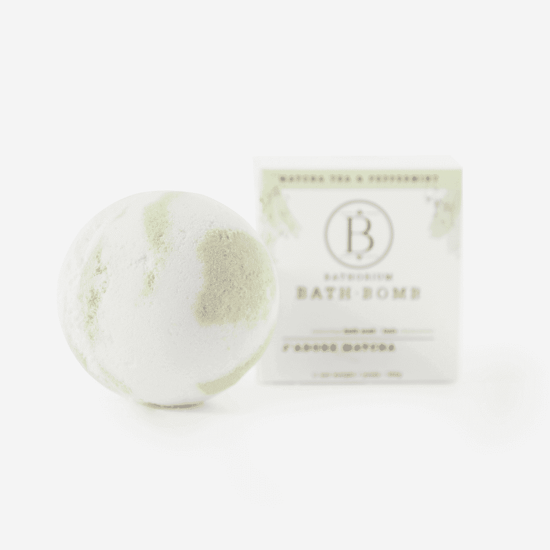 Bathorium luxury bath bomb matcha natural bath soak wellness self-care Dead Sea minerals antioxidant Botā France UK