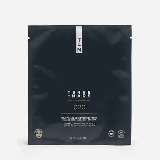 Terre de Mars Milky Coton Cosmic Mask — comforting hydrating sheet mask with coffee oil | Botā