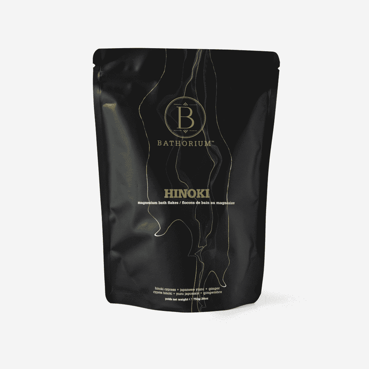 Bathorium Hinoki Magnesium Bath Flake Soak Bath &amp; Body | Botā natural skincare.