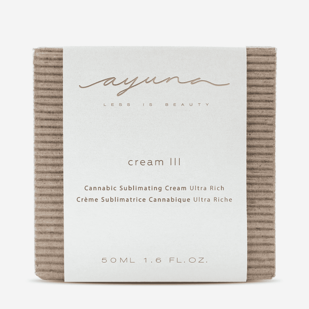 Ayuna cannabis stem cell cream CBD skincare luxury anti-aging treatment wrinkle reduction skincare Botā france uk