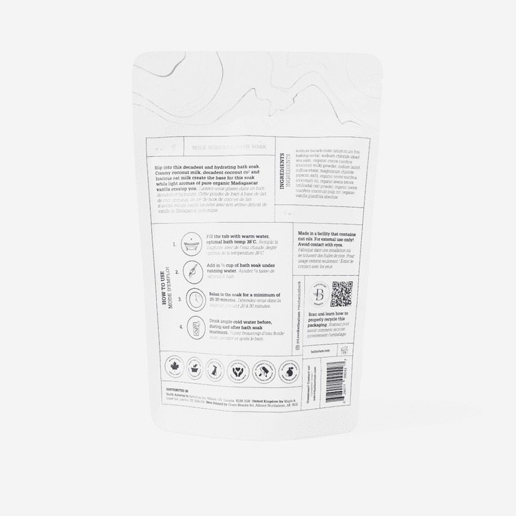 Bathorium MILK Mineral Bath Soak Bath &amp; Body | Botā natural skincare.