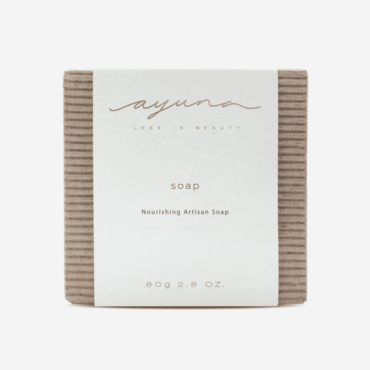Ayuna Gentle Cleansing and Nourishing Soap — charcoal-infused cleansing bar with organic oils | Botā