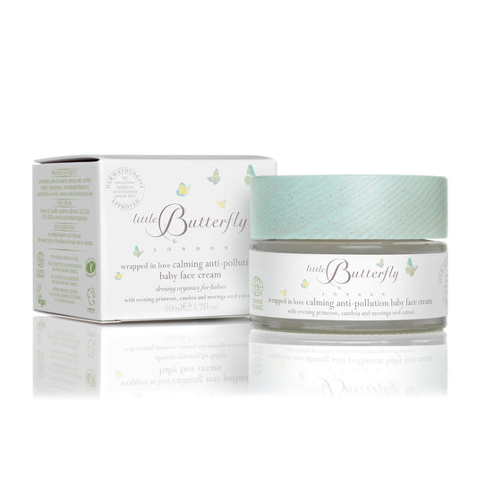 Little Butterfly Wrapped In Love — certified organic calming baby face cream | Botā