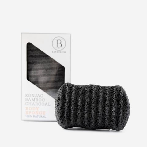 Konjac Bamboo Charcoal Body Sponge by Bathorium