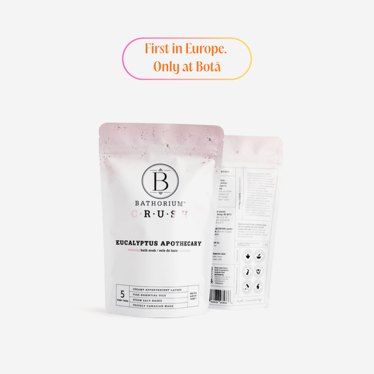 Bathorium Crush Eucalyptus Apothecary Bath Soak — therapeutic mineral soak for congestion relief | Botā