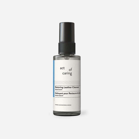 Act of Caring Restoring Leather Cleanser Home | Botā natural skincare.