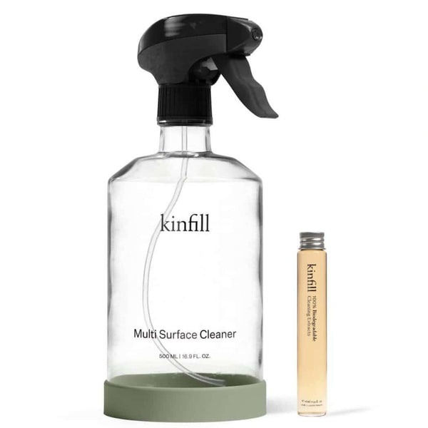 All-purpose cleaner Kinfill with glass bottle and natural multi-surface concentrate eco-friendly home cleaning Botā france uk