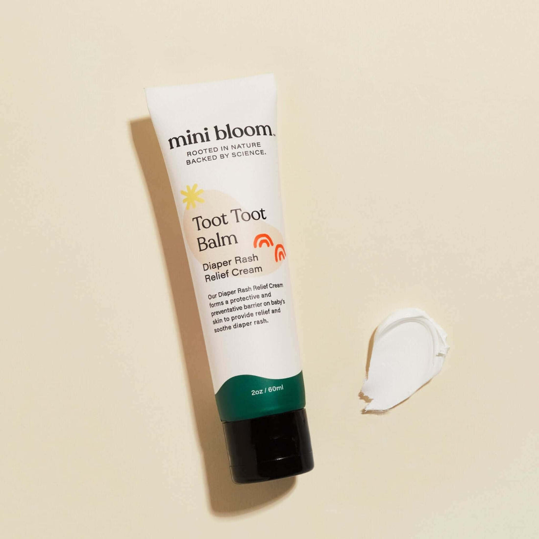Mini Bloom Toot Toot Balm - Diaper rash relief cream | Non-toxic baby wellness products | Botā